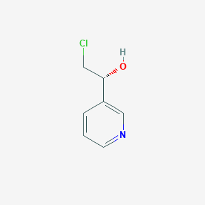 molecular formula C7H8ClNO B066717 (R)-2-Chloro-1-(pyridin-3-yl)ethanol CAS No. 173901-03-6