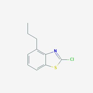 molecular formula C10H10ClNS B066719 2-Chloro-4-propyl-1,3-benzothiazole CAS No. 182344-58-7