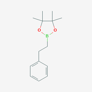 molecular formula C14H21BO2 B066729 4,4,5,5-Tetramethyl-2-phenethyl-1,3,2-dioxaborolane CAS No. 165904-22-3