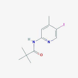 molecular formula C11H15IN2O B066737 N-(5-Iodo-4-methyl-pyridin-2-yl)-2,2-dimethyl-propionamide CAS No. 179554-56-4