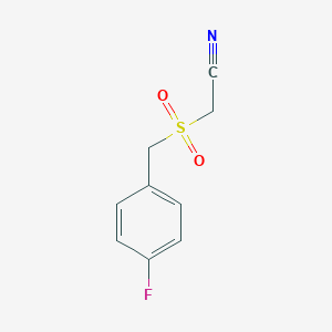 molecular formula C9H8FNO2S B066744 4-Fluorobenzylsulfonylacetonitrile CAS No. 175276-84-3