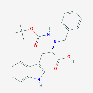 molecular formula C23H27N3O4 B066750 (S)-(+)-Nalpha-benzyl-nbeta-boc-L-hydrazinotryptophane CAS No. 188777-50-6