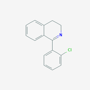 molecular formula C15H12ClN B066756 1-(2-Chlorophenyl)-3,4-dihydroisoquinoline CAS No. 174784-50-0