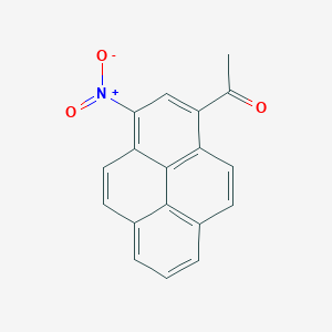 molecular formula C18H11NO3 B066757 1-(3-Nitro-1-pyrenyl)-ethanone CAS No. 161334-04-9