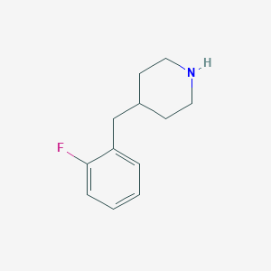 molecular formula C12H16FN B066765 4-(2-氟苄基)哌啶 CAS No. 194288-97-6