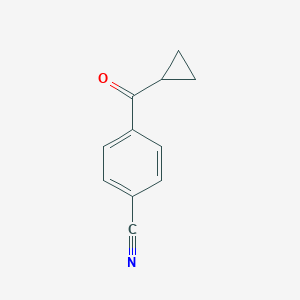 molecular formula C11H9NO B066767 4-氰基苯基环丙基酮 CAS No. 170564-99-5