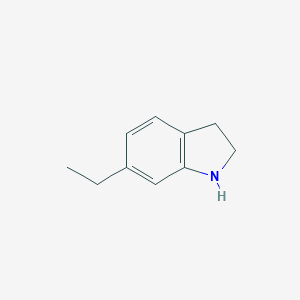molecular formula C10H13N B066785 1H-Indole, 6-ethyl-2,3-dihydro- CAS No. 162716-49-6