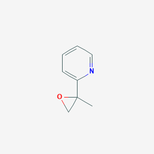 molecular formula C8H9NO B066786 2-(2-Methyl-oxiranyl)-pyridine CAS No. 170233-00-8