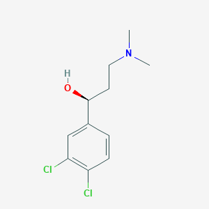 molecular formula C11H15Cl2NO B066799 (s)-1-(3,4-Dichloro-phenyl)-3-dimethylamino-propan-1-ol CAS No. 161229-01-2