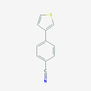 molecular formula C11H7NS B066803 4-(3-噻吩基)苯甲腈 CAS No. 172507-33-4