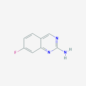 molecular formula C8H6FN3 B066806 7-Fluoroquinazolin-2-amine CAS No. 190274-01-2