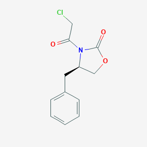 molecular formula C12H12ClNO3 B066818 (R)-4-Benzyl-3-chloroacetyl-2-oxazolidinone CAS No. 184714-56-5