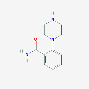 molecular formula C11H15N3O B066821 2-Piperazin-1-yl-benzamide CAS No. 179480-81-0