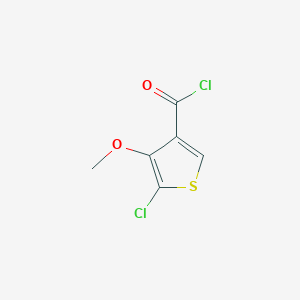 molecular formula C6H4Cl2O2S B066824 5-氯-4-甲氧基噻吩-3-羰基氯 CAS No. 175137-49-2