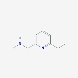 B066828 1-(6-ethylpyridin-2-yl)-N-methylmethanamine CAS No. 162739-97-1