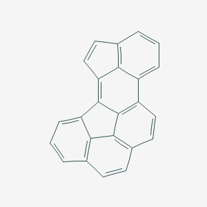 molecular formula C24H12 B066829 Cyclopent[hi]indeno[4,3,2,1-cdef]chrysene CAS No. 171877-64-8