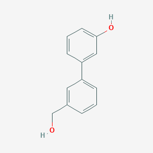 molecular formula C13H12O2 B066831 3'-(Hydroxymethyl)[1,1'-biphenyl]-3-ol CAS No. 176212-54-7