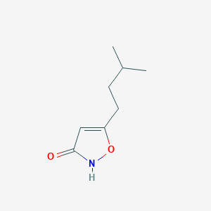molecular formula C8H13NO2 B066842 5-Isopentyl-3-isoxazolol CAS No. 192439-68-2