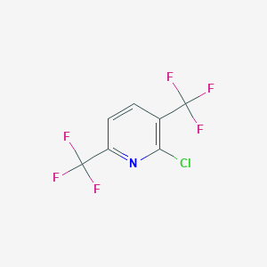 molecular formula C7H2ClF6N B066850 2-氯-3,6-双(三氟甲基)吡啶 CAS No. 175136-26-2