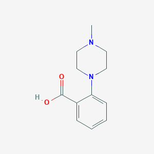 molecular formula C12H16N2O2 B066853 2-(4-methylpiperazin-1-yl)benzoic Acid CAS No. 159589-70-5