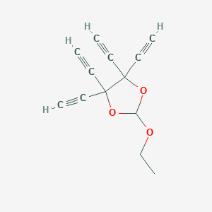 molecular formula C13H10O3 B066915 2-Ethoxy-4,4,5,5-tetraethynyl-1,3-dioxolane CAS No. 180722-58-1