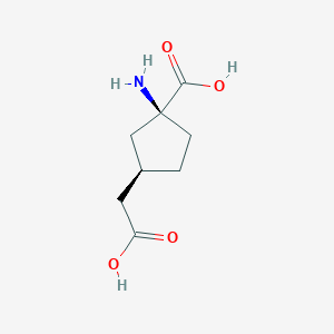 (1S,3R)-1-amino-3-(carboxymethyl)cyclopentane-1-carboxylic Acid