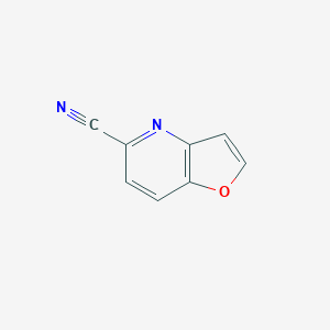 molecular formula C8H4N2O B066919 Furo[3,2-b]pyridine-5-carbonitrile CAS No. 182691-67-4