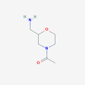 1-(2-(Aminomethyl)morpholino)ethanone