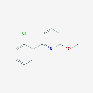 molecular formula C12H10ClNO B6693290 2-(2-Chlorophenyl)-6-methoxypyridine 