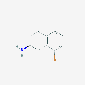 molecular formula C10H12BrN B066935 (S)-8-Bromo-2-aminotetralin CAS No. 161661-18-3