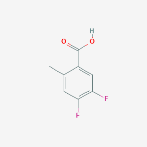 molecular formula C8H6F2O2 B066937 4,5-Difluoro-2-methylbenzoic acid CAS No. 183237-86-7