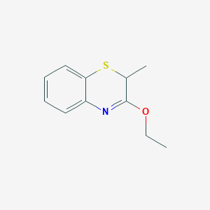 molecular formula C11H13NOS B066944 2-Methyl-3-ethoxy-2H-1,4-benzothiazine CAS No. 190385-04-7