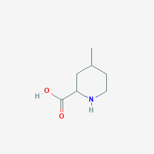 molecular formula C7H13NO2 B066946 4-Methylpiperidine-2-carboxylic acid CAS No. 172823-76-6