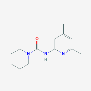 molecular formula C14H21N3O B6695219 N-(4,6-dimethylpyridin-2-yl)-2-methylpiperidine-1-carboxamide 