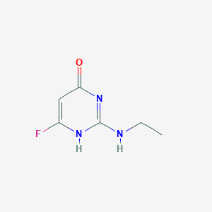 2-(ethylamino)-6-fluoro-1H-pyrimidin-4-one