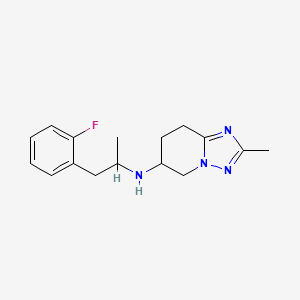 molecular formula C16H21FN4 B6696430 N-[1-(2-fluorophenyl)propan-2-yl]-2-methyl-5,6,7,8-tetrahydro-[1,2,4]triazolo[1,5-a]pyridin-6-amine 