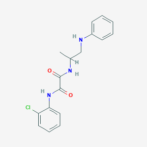 molecular formula C17H18ClN3O2 B6697082 N'-(1-anilinopropan-2-yl)-N-(2-chlorophenyl)oxamide 