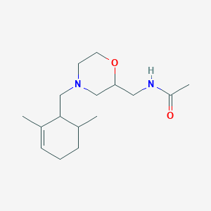 molecular formula C16H28N2O2 B6697434 N-[[4-[(2,6-dimethylcyclohex-2-en-1-yl)methyl]morpholin-2-yl]methyl]acetamide 