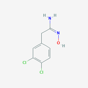 molecular formula C8H8Cl2N2O B066975 2-(3,4-Dichloro-phenyl)-N-hydroxy-acetamidine CAS No. 176860-57-4