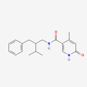molecular formula C19H24N2O2 B6698000 N-(2-benzyl-3-methylbutyl)-4-methyl-6-oxo-1H-pyridine-3-carboxamide 