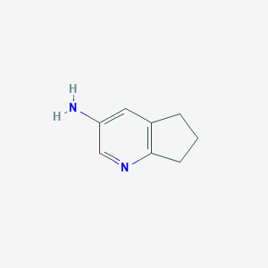 molecular formula C8H10N2 B066992 6,7-Dihydro-5H-cyclopenta[b]pyridin-3-amine CAS No. 178209-29-5