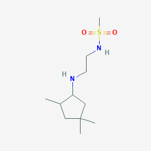 molecular formula C11H24N2O2S B6699570 N-[2-[(2,4,4-trimethylcyclopentyl)amino]ethyl]methanesulfonamide 