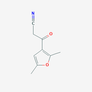 molecular formula C9H9NO2 B066999 3-(2,5-Dimethylfuran-3-yl)-3-oxopropanenitrile CAS No. 175276-62-7