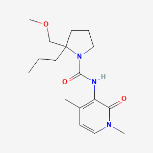 molecular formula C17H27N3O3 B6700087 N-(1,4-dimethyl-2-oxopyridin-3-yl)-2-(methoxymethyl)-2-propylpyrrolidine-1-carboxamide 