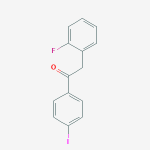 molecular formula C14H10FIO B067003 2-(2-Fluorophenyl)-4'-iodoacetophenone CAS No. 187617-12-5