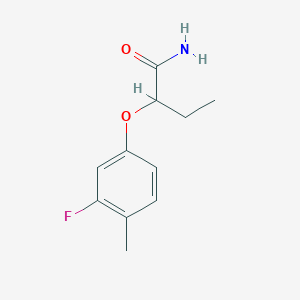 molecular formula C11H14FNO2 B6700741 2-(3-Fluoro-4-methylphenoxy)butanamide 