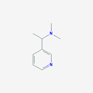 molecular formula C9H14N2 B067010 N,N-dimethyl-1-pyridin-3-ylethanamine CAS No. 183609-30-5