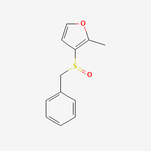 molecular formula C12H12O2S B6702060 3-Benzylsulfinyl-2-methylfuran 