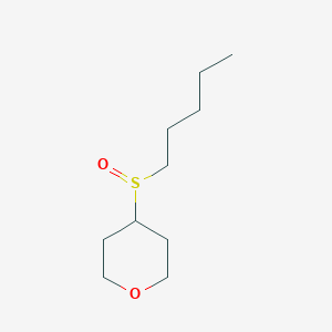 molecular formula C10H20O2S B6702154 4-Pentylsulfinyloxane 
