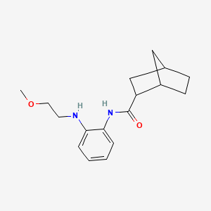 molecular formula C17H24N2O2 B6702263 N-[2-(2-methoxyethylamino)phenyl]bicyclo[2.2.1]heptane-2-carboxamide 